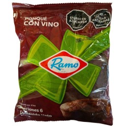 Ponqué De Vino Y Frutas Tropicales Felicidades Ramo X500Gr