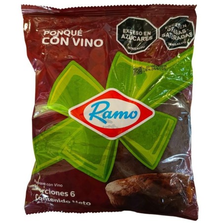 Ponqué De Vino Y Frutas Tropicales Felicidades Ramo X500Gr