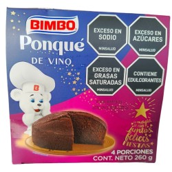 Ponqué De Vino Bimbo X260Gr