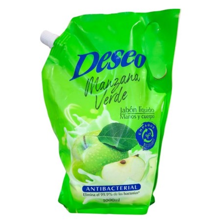 Jabón Líquido Manos Y Cuerpo Deseo De Manzana Verde X1.000Ml