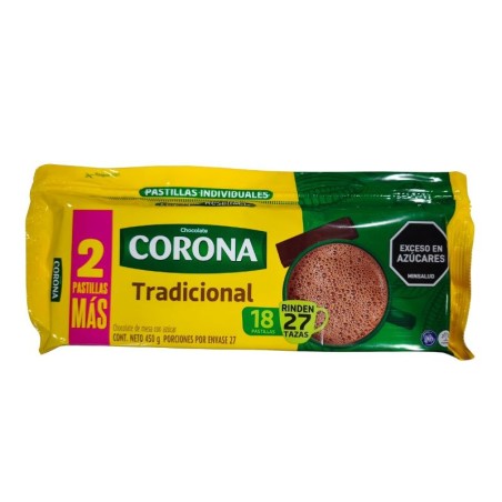 Chocolate Corona Tradicional X450gr