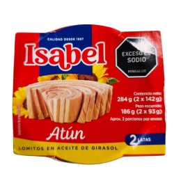 Atún Lomitos En Aceite Isabel X2 Unidades X142Gr C/U