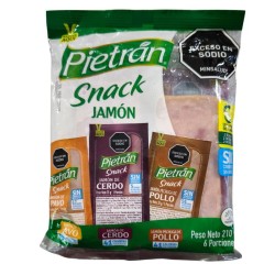 Snack Jamón Pietran X6 Porciones X210Gr