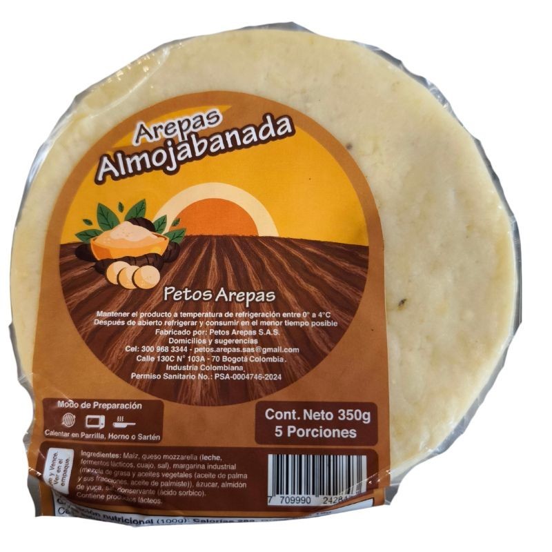 Arepas Almojabanada Petos Arepas X350Gr X5 Unidades.