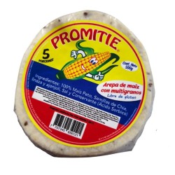 Arepas De Maiz Con Semillas Promitie X500Gr X5 Unidades.