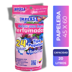 Bolsa Para Basura Impersa Perfumadas 45X60CM X24 Unidades