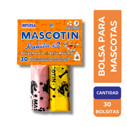 Bolsas Mascotin Impersa X2 Rollos X30 Unidades