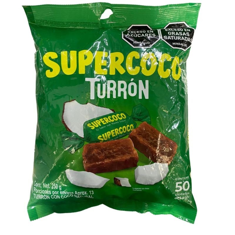 Super Coco Turrón X50 Unidades X250Gr