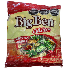 Caramelo Big Ben Clasico Sabores Surtidos X50 Unidades X275Gr