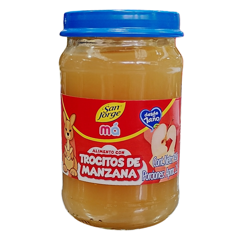 Compota San Jorge Ma Trocitos De Manzana X145Gr