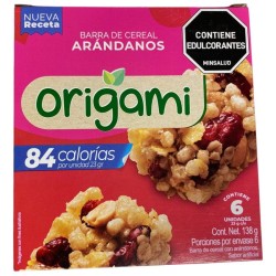 Barra De Cereal Arandanos Origami X6 Unidades X23Gr c/u