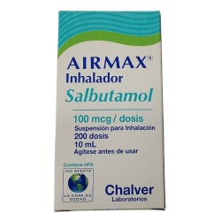 Airmax Inhalador X200 dosis salbu