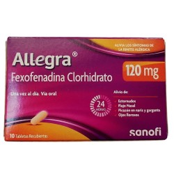 Allegra X120mg  2 Tabletas