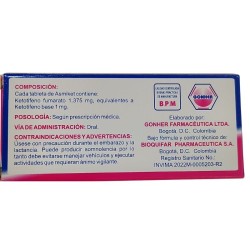 Asmiket X1mg  30 Tabletas