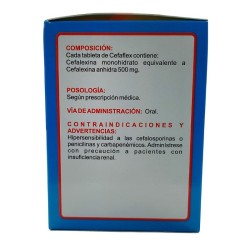 Cefaflex X500mg 100 Tabletas