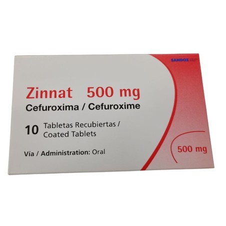 Zinnat x500mgs 10 Tabletas