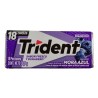 Chicles Trident Mora  Azul  X18 Und X30gr