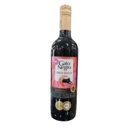 Vino Gato Negro Tinto Dulce  X750ml