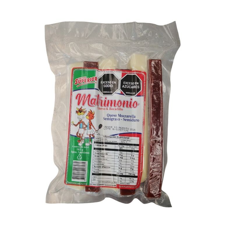 Queso Lácteos Superior Matrimonio Queso & Bocadillo X3 Unidades X165Gr