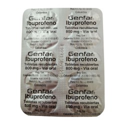 Ibuprofeno 10 Tabletas X800Mg