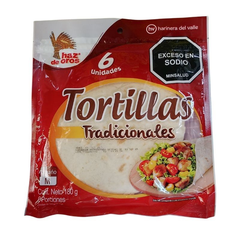 Tortillas Integrales con Avena Haz de Oros 6unds 190gr