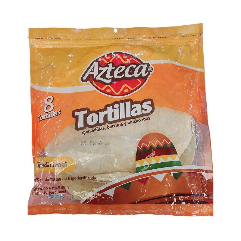 Tortillas Azteca X580gr X8 unidades