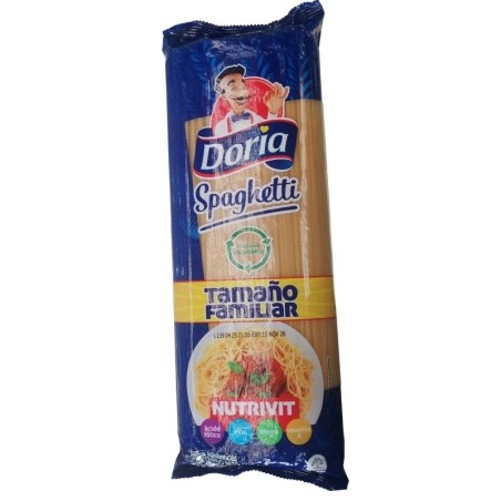 Pasta Doria Spaguetti Tamaño Familiar X1kg