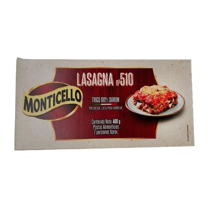 Pasta Lasagna Monticello X400gr