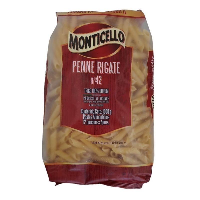 Pasta Penne Rigate  Monticello X1000gr