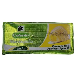 Mantequilla Colanta Sin Sal X125gr