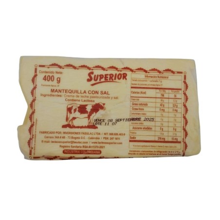 Mantequiilla Superior con sal  X400gr