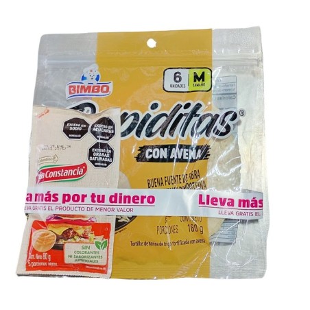 Tortillas de Avena Bimbo X6 unidades X 180gr
