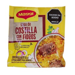 Sopa Maggi Costillas Fideos X65gr