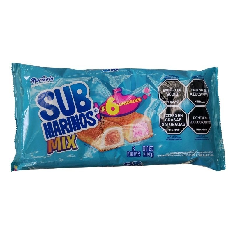 Ponqué Bimbo Lonchera Submarino X6 unidades X204gr