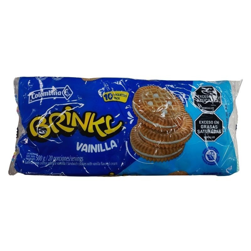 Galleta Brink X10unidades Vainilla