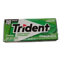 Chicles Trident YerbaBuena   X18 Und X30gr