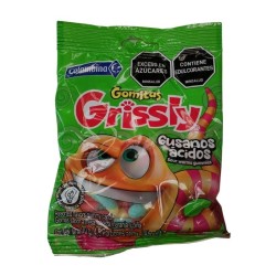Gomas Grissly Gusanos Ácidos X70gr