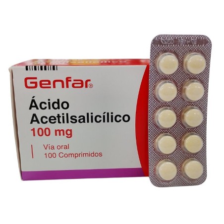 Acido Acetilsalicílico Fracción X10 Tabletas x100MG