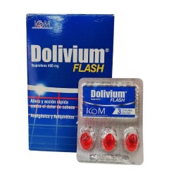 Dolivium Flash Icom Fracción X3 Cápsulas X400mg