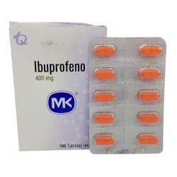 Ibuprofeno Mk Fracción X10 Tabletas X400mg
