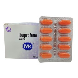 Ibuprofeno Mk Fracción X10 Tabletas X600mg