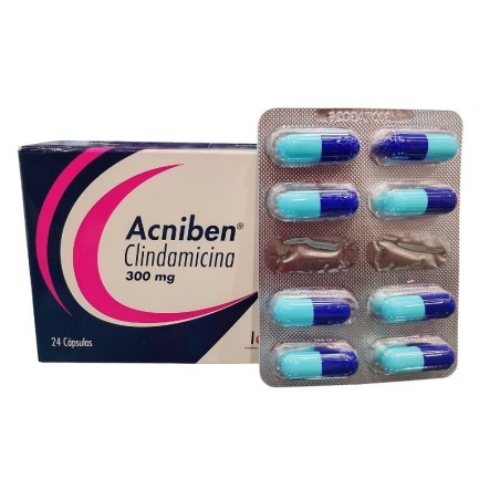 Acniben Clindamicina Icom Fracción 8 Cápsulas 300mg