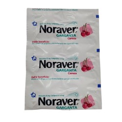 Noraver-P Garganta Cereza Fracción 6 Tabletas
