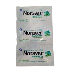 Noraver-P Garganta Menta Fracción 6 Tabletas