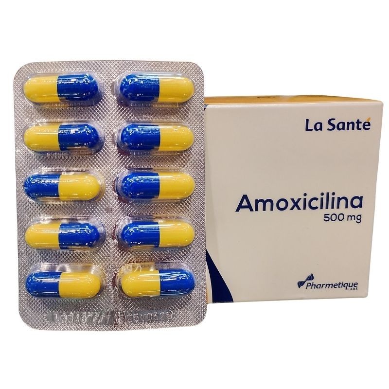 Amoxicilina La Santé Fracción X10 Cápsulas X500mg