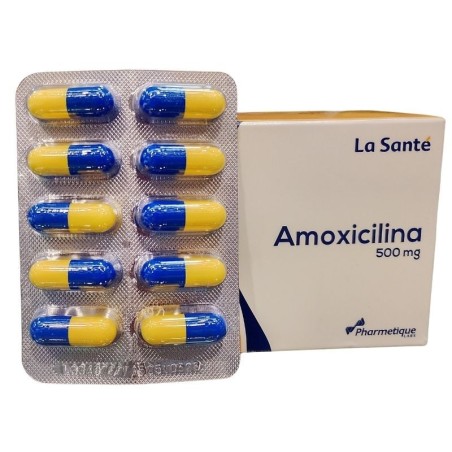Amoxicilina La Santé Fracción X10 Cápsulas X500mg