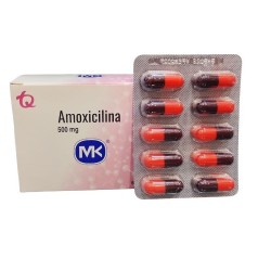 Amoxicilina Mk Fracción x10 Cápsulas x500mg