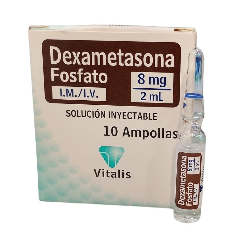 Dexametasona Vitalis Fracción x1 Ampolla x8mg Dexametasona Vitalis Fracción x1 Ampolla x8mg