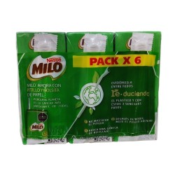 Milo Tetra X6 unidades X180ml caja