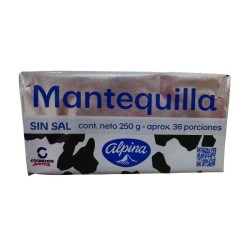 Mantequilla Alpina Sin Sal X250gr